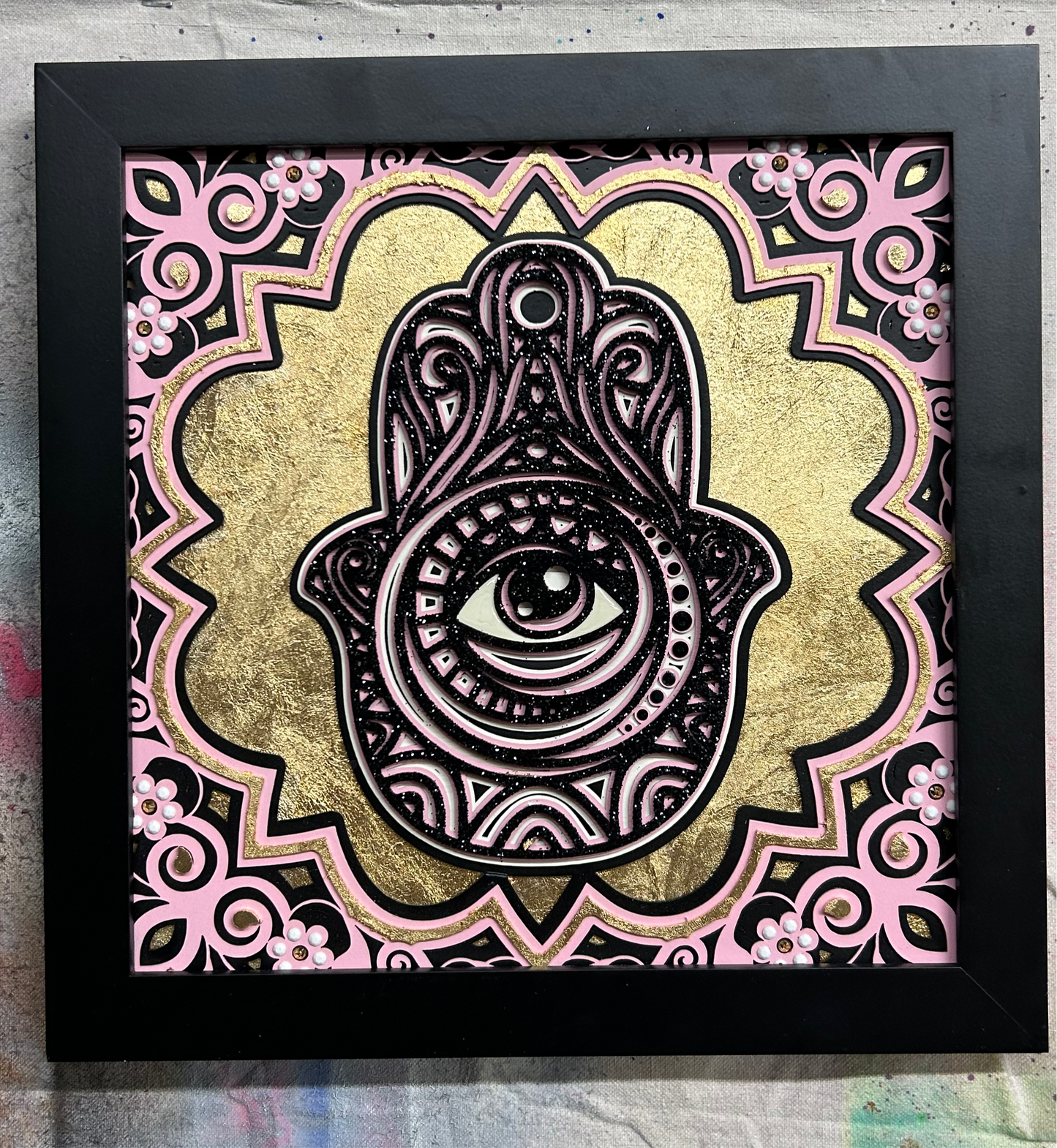 Hamsa (layered cutouts)